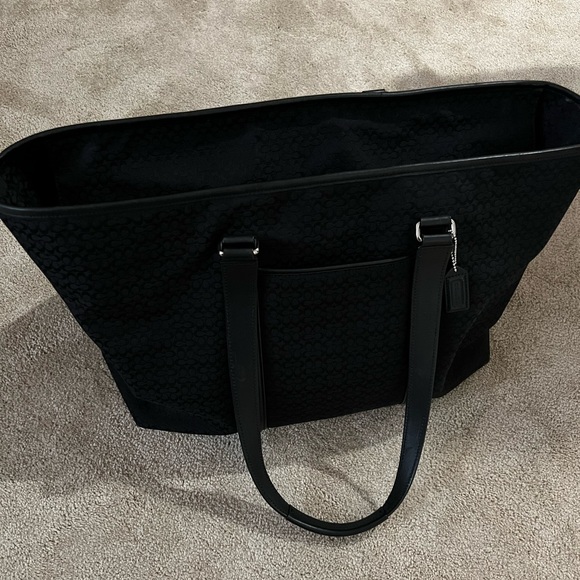 Vintage Coach Black Mini Logo Weekender - Picture 2 of 15